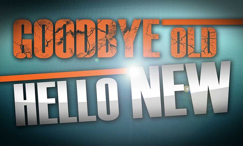 Goodbye old, hello new text design.