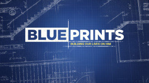 Blueprints design with architectural background.