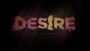 Desire the Difference" text on dark background.