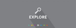 Magnifying glass with the word "Explore".