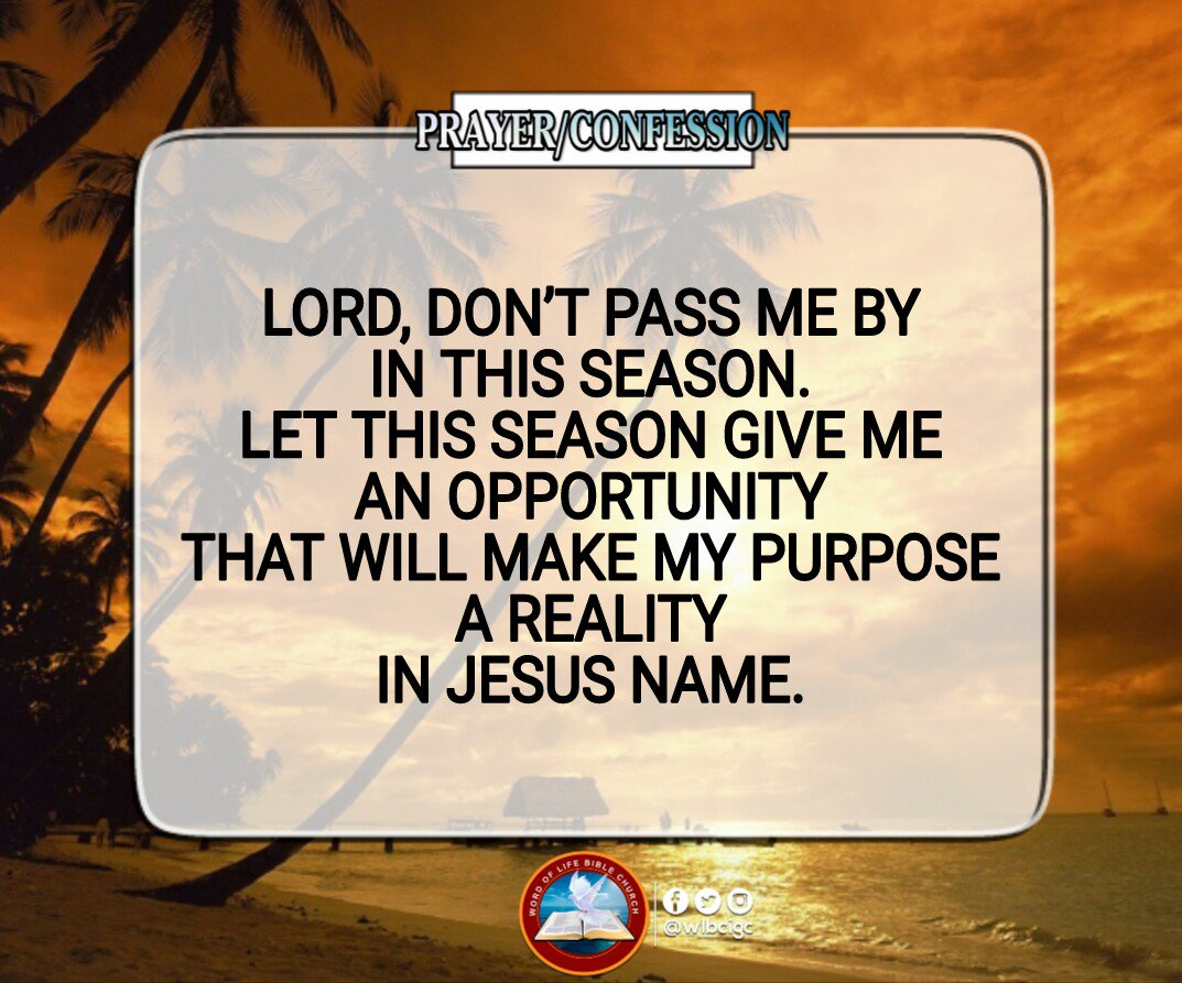 Inspirational prayer asking for purpose and opportunity in life's season.