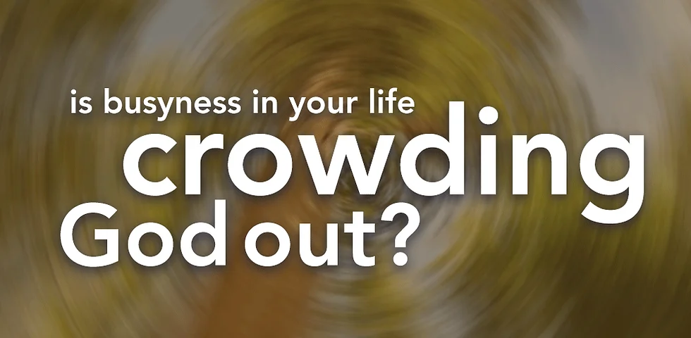 Text on blurred yellow background discussing loneliness and crowding out.