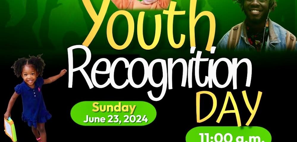 Youth Recognition Day event announcement at Broad Rock Baptist Church.