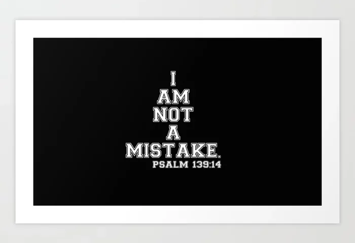 Inspirational black and white typography quote about self-worth.