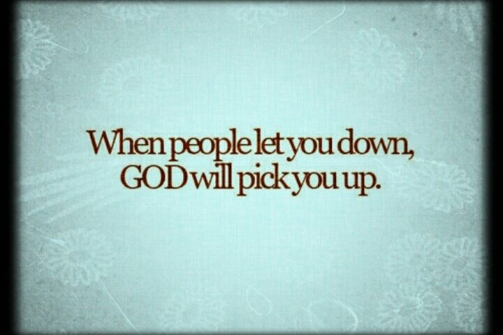 Inspirational quote about God's support during tough times.